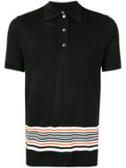 Astrid Andersen Classic Polo With Stripes - Black