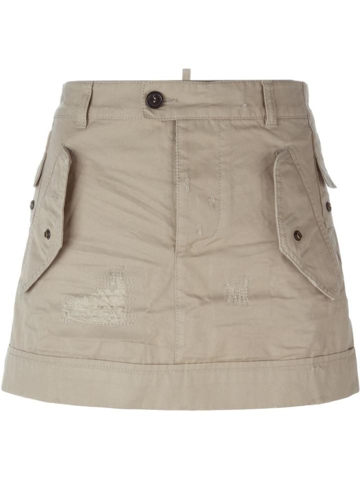 Dsquared2 Mini Skirt, Women's, Size: 36, Nude/neutrals, Cotton