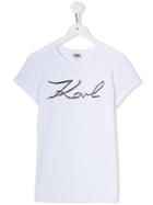 Karl Lagerfeld Kids Logo T-shirt - White
