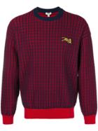 Kenzo Check Knit Sweater - Red