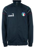 Diadora Zipped Sports Jacket, Men's, Size: Medium, Blue, Polyester/cotton