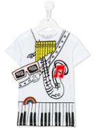 Stella Mccartney Kids - Jazz Print T-shirt - Kids - Cotton/polyester - 24 Mth, White