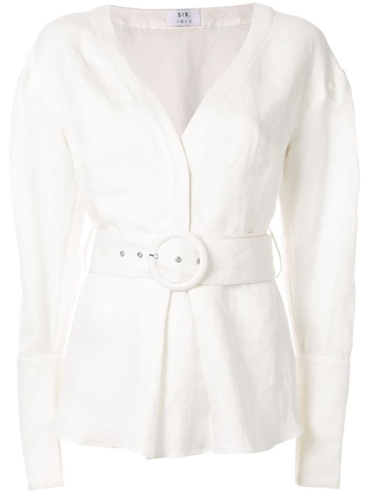 Sir. Inez Belted Shirt - White