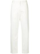 Jil Sander Slim-fit Trousers - White