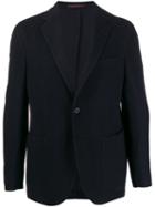 The Gigi Single-breasted Fitted Blazer - Blue