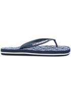 Ea7 Emporio Armani Logo Print Flip Flops - Blue