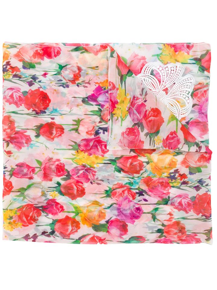 Blumarine Floral Scarf - Multicolour