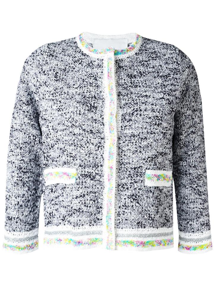 20:52 Three-quarters Sleeve Cardigan, Women's, Size: 40, Black, Cotton/nylon/polyester