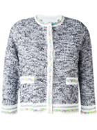 20:52 Three-quarters Sleeve Cardigan, Women's, Size: 40, Black, Cotton/nylon/polyester