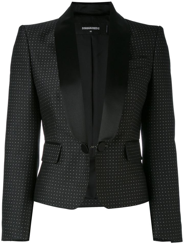 Dsquared2 Jacquard Tuxedo Jacket - Black