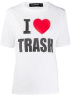 Filles A Papa I Love Trash T-shirt - White