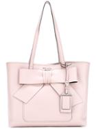 Prada - Logo Plaque Tote - Women - Leather - One Size, Women's, Pink/purple, Leather