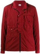 Cp Company Hooded Overshirt Jacket - Red