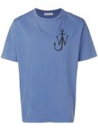 Jw Anderson Logo-print Crewneck T-shirt - Blue