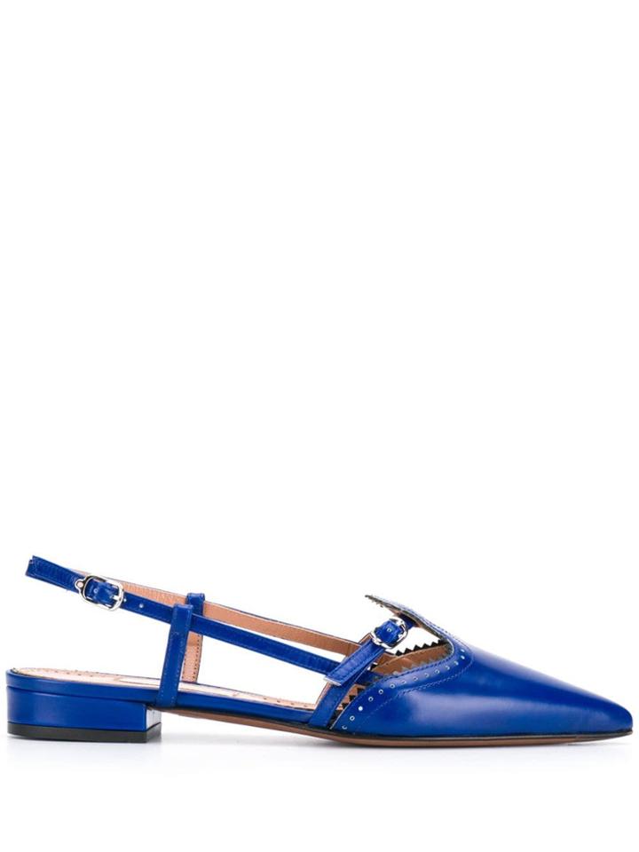 L'autre Chose Sling Back Mule - Blue