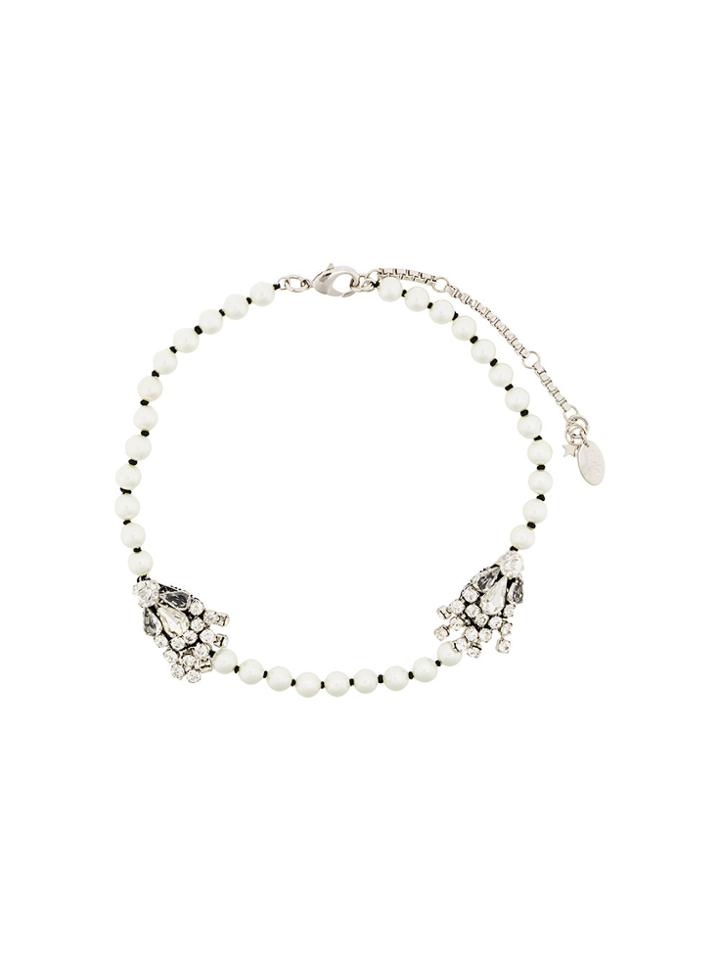Radà Embellished Beaded Bracelet - Metallic