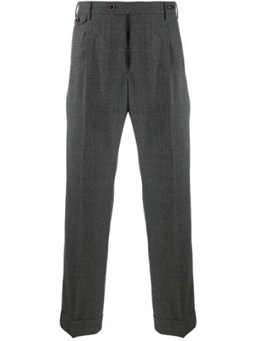 Pt01 Lower East Side Hepcat Plaid Trousers - Blue
