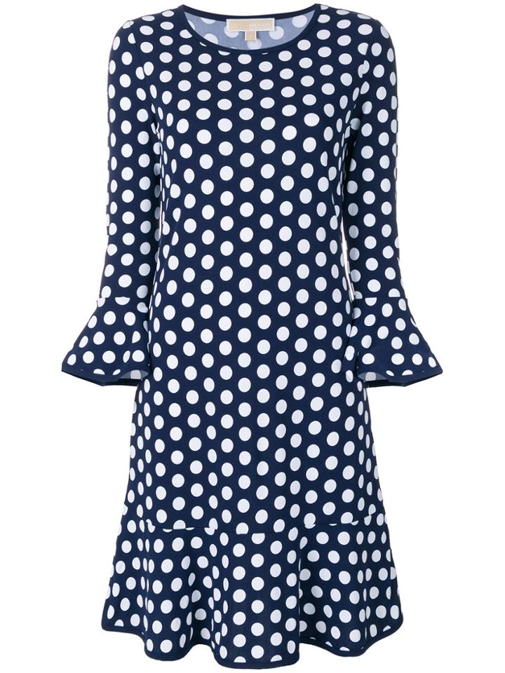 Michael Michael Kors Simple Dot Elev Dress - Blue