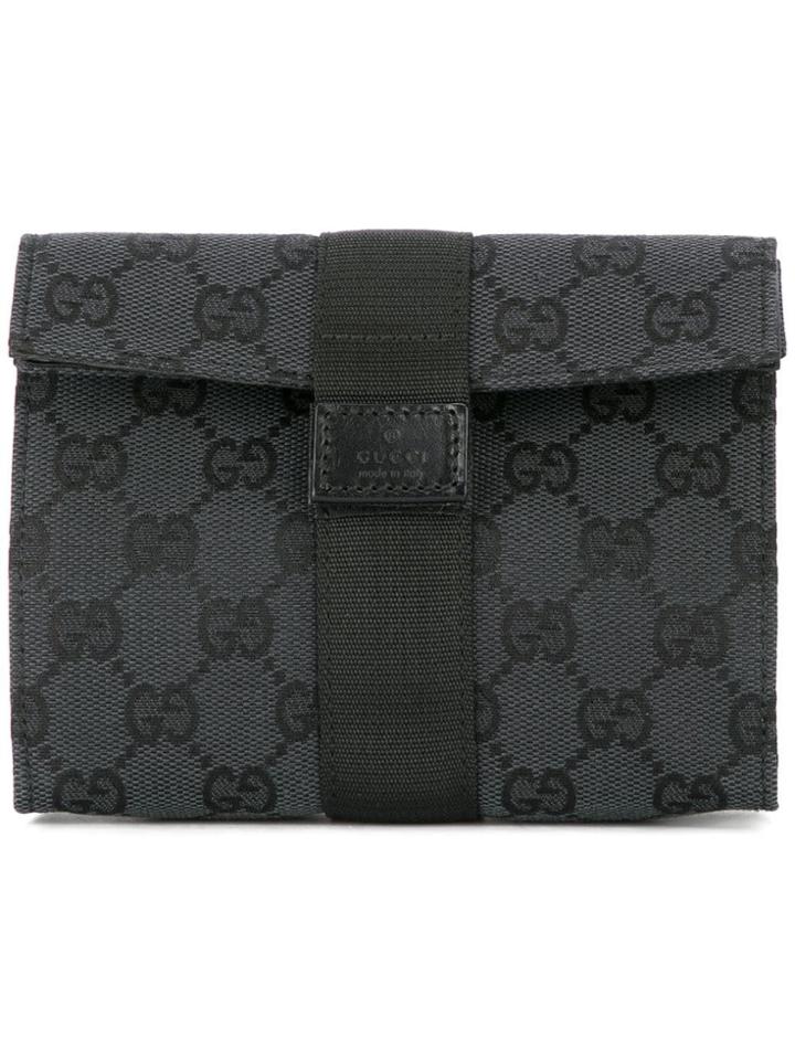 Gucci Vintage Gucci Clutch Hand Bag Pouch - Black