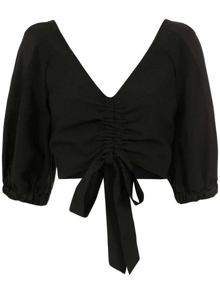 Olympiah Condotti Cropped Top - Black