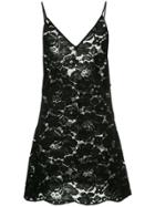 Romance Was Born Fantasy Lace Slip - Black