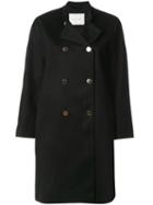 Mackintosh Double Buttoned Coat - Black