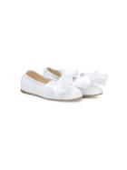 Douuod Kids Teen Bow Detail Ballerinas - White