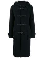 Mackintosh Navy Wool Blend Long Duffle Coat Gm-028s/w - Blue