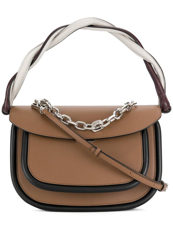 Marni Twisted Handle Tote Bag - Brown