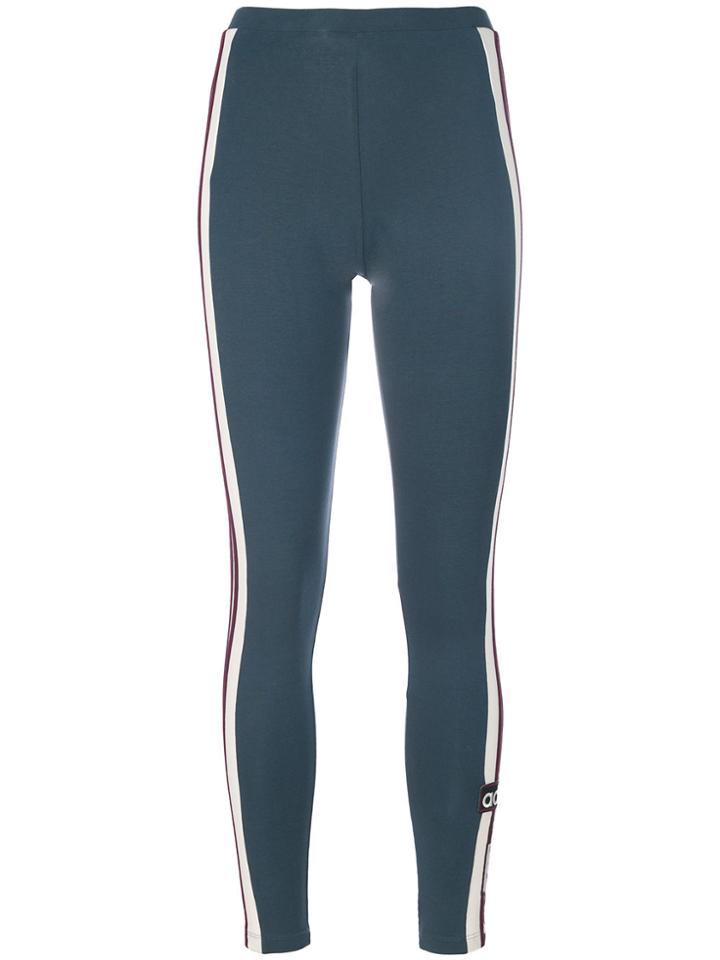 Adidas Three Stripe Leggings - Blue