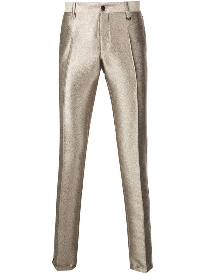 Lords And Fools Ivory Gold Trousers