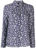 Sara Lanzi Graphic Print Shirt - Blue