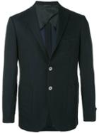Tonello - Contrast Pocket Blazer - Men - Virgin Wool/linen/flax/cupro - 50, Blue, Virgin Wool/linen/flax/cupro