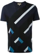 Burberry - Printed T-shirt - Men - Cotton - M, Blue, Cotton