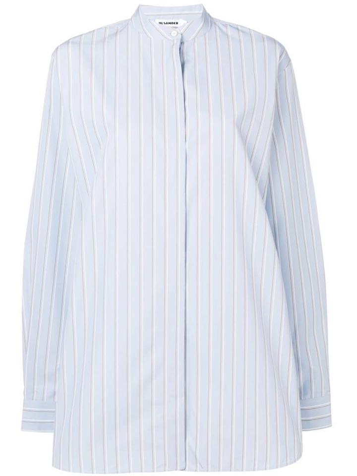 Jil Sander Pinstriped Shirt - Blue