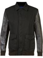 Junya Watanabe Comme Des Garçons Contrast Sleeve Shirt Jacket - Black
