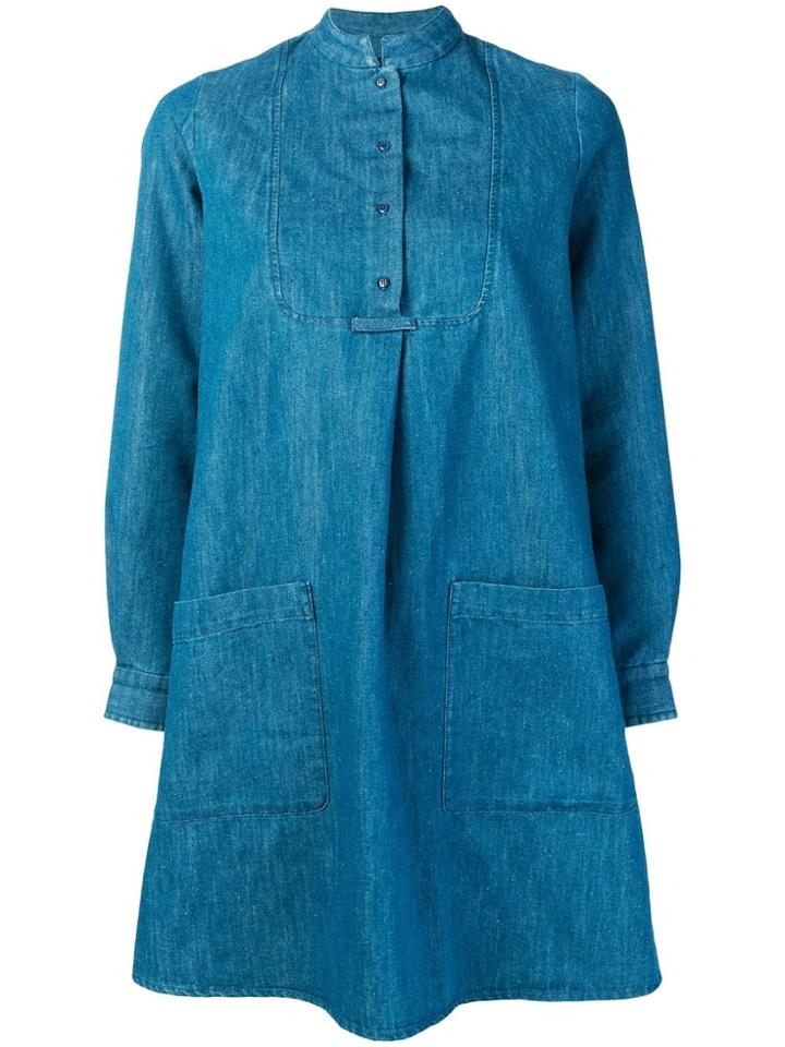 A.p.c. Robe Smocking - Blue