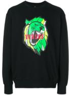 Versus Lion Logo Print Sweatshirt - Black