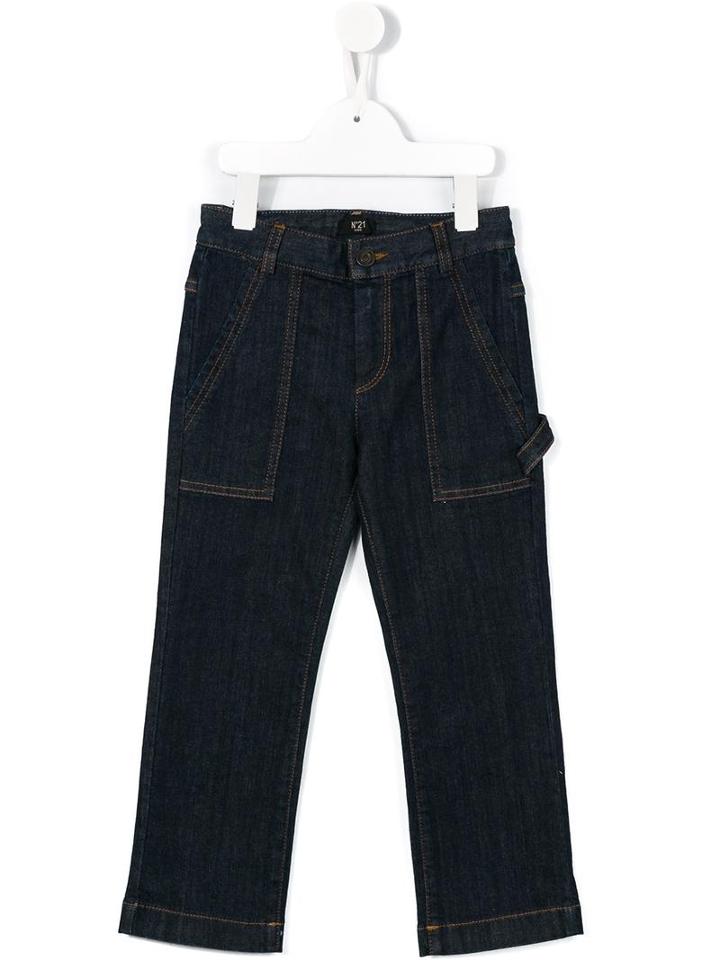 No21 Kids Straight Leg Jeans, Boy's, Size: 12 Yrs, Blue