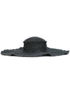 Nostra Santissima 'cartoccio' Hat, Women's, Size: 55, Black, Modal/virgin Wool/metal
