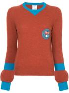 Chanel Vintage Camelia Knit Top - Brown