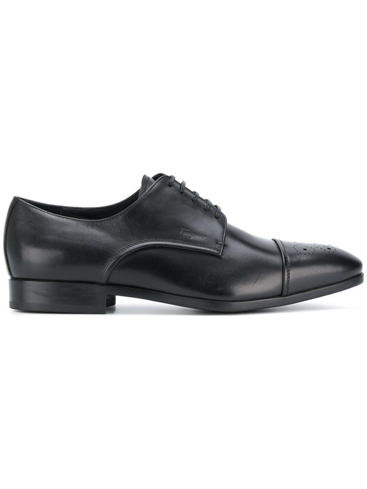 Salvatore Ferragamo Cairo Lace-up Shoes - Black