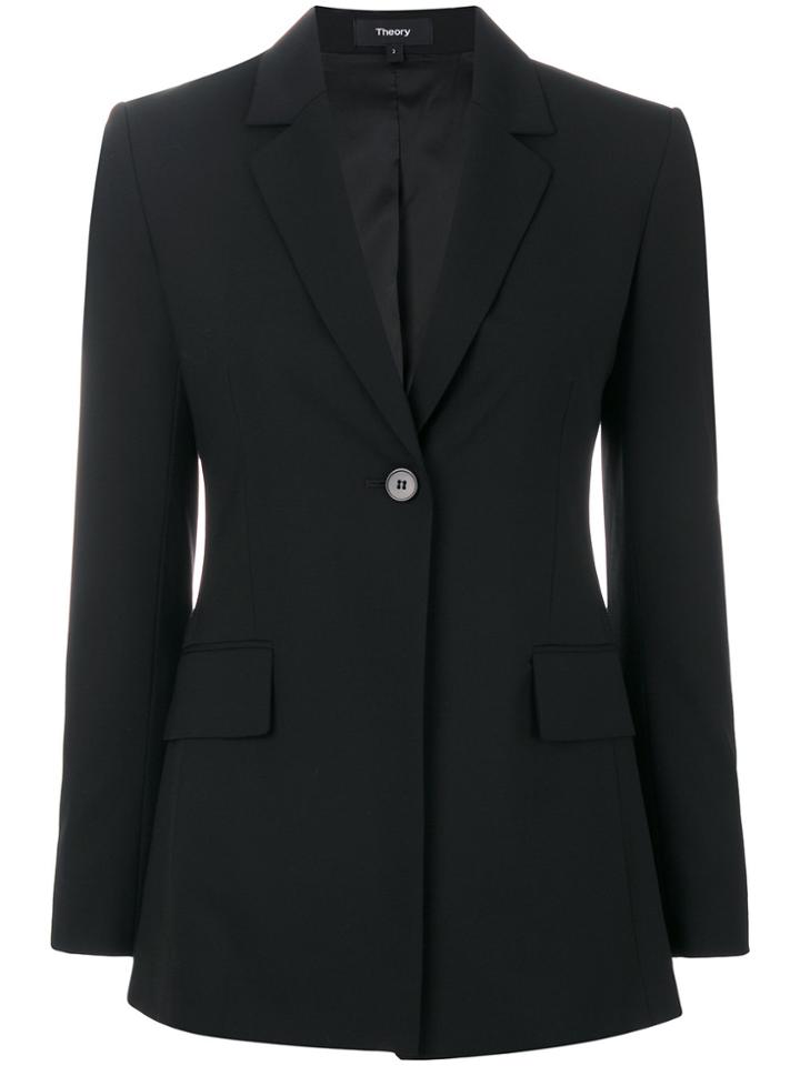 Theory Long Blazer - Black