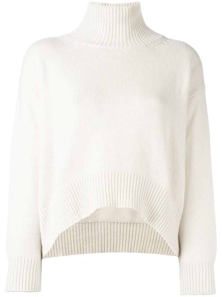 Ermanno Scervino Ribbed Cropped Jumper, Women's, Size: 42, Nude/neutrals, Cashmere/wool