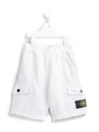 Stone Island Kids Cargo Sweat Shorts, Boy's, Size: 6 Yrs, White