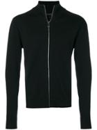 Belstaff Kelby Zip Nylon And Knitted Sweater - Black