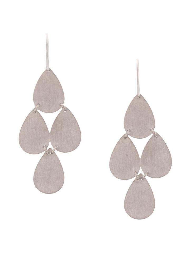 Irene Neuwirth 18kt White Gold Four Drop Chandelier Earrings