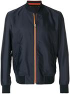 Paul Smith Fitted Bomber Jacket - Blue