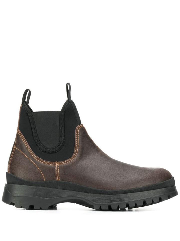 Prada Slip-on Boots - Brown
