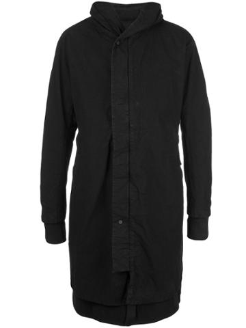 Boris Bidjan Saberi Layered-effect Hooded Coat - Black